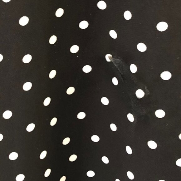 Bar III Black Polka Dot Wrap Dress with Modesty Hook & Eye Closure - Picture 13 of 13